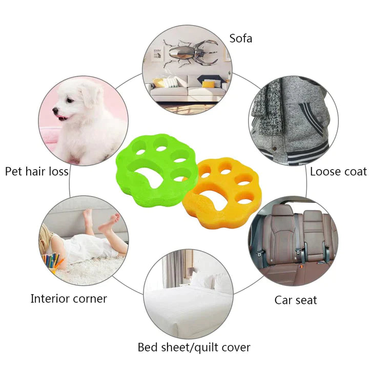 SD Fur Lint Remover - Hair Remover for Laundry, Dogs and Cats Hair Catcher for Washing Machine(Pack of 4)