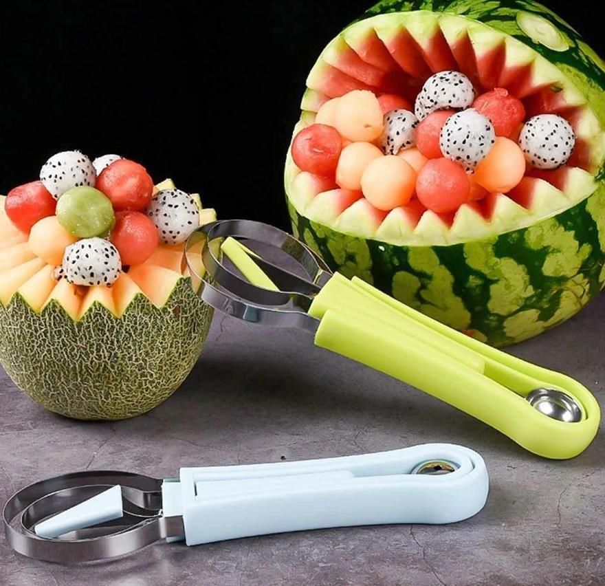 4 in 1 Stainless Steel Melon Baller Seed Remover