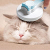 Plastic Grey Pet Cat Head Comb With Cleaning Needle, Shedding Massager, Dog Hair Removal Brush