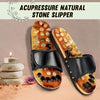 Original Acupressure Natural Stone Slippers (Red)