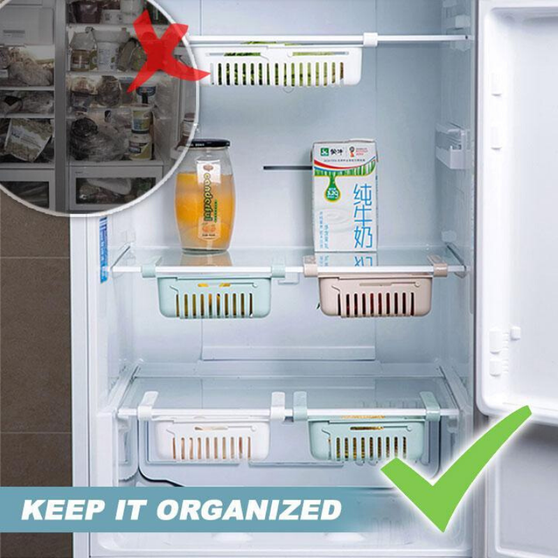 Fridge Organizer™ - Adjustable Storage Rack For Refrigerator (Pack of 4) - Local to Vocal